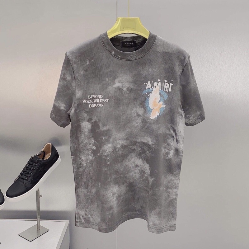 Áo Phông Nam Amiri In Hình Chim Bồ Cầu, Áo Thun Nam Nữ Cổ Tròn Cao Cấp Y22 - Bee Shop