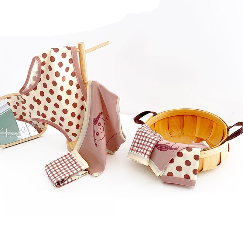 Set 3 quần lót vải cotton nguyên chất kháng khuẩn dành cho bé gái