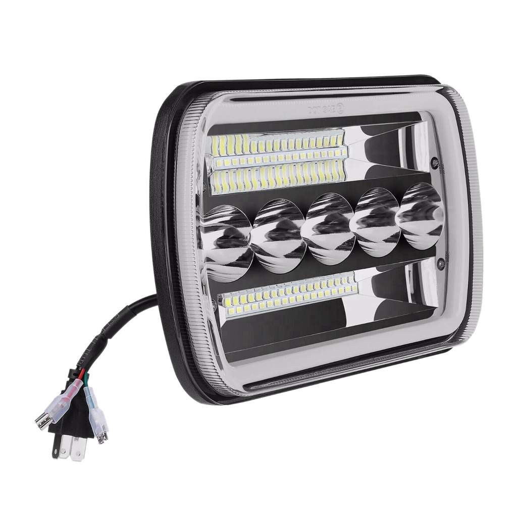 Đèn Pha LED 5X7Inch 7X6Inch Chất Lượng Cao Cho Jeep Cherokee XJ Wrangler YJ