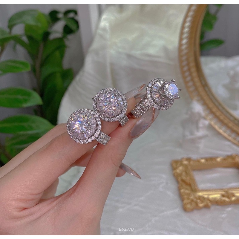 Nhẫn xi bạch kim