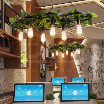 ĐÈN THẢ TRANG TRÍ VĂN PHÒNG,PHÒNG KHÁCH,PHÒNG NGỦ,BÀN ĂN,SHOP QUẦN ÁO HÌNH BÁNH XE KÈM BÓNG YJP-16