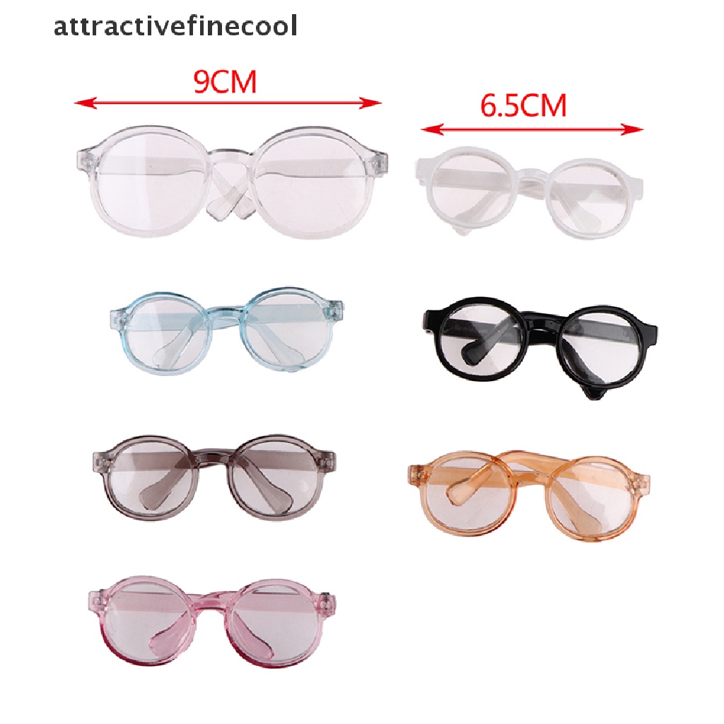 Mắt Kính Gọng Tròn 6.5 / 9.5cm Cho Búp Bê