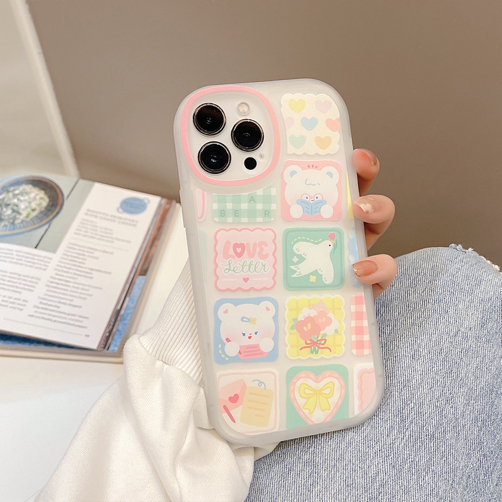 Ốp lưng iphone Ốp Điện Thoại Mềm Trong Suốt In Hình Thỏ Hoạt Hình Dễ Thương Cho iphone13promax Apple 12 11 xr xs 8p Dinuo case