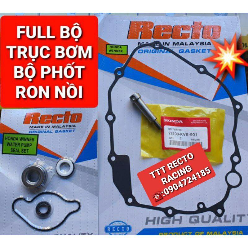 COMBO BỘ PHỐT BƠM TRỤC BƠM RON NỒI WINNER V1/WINNER X/SONIC 150