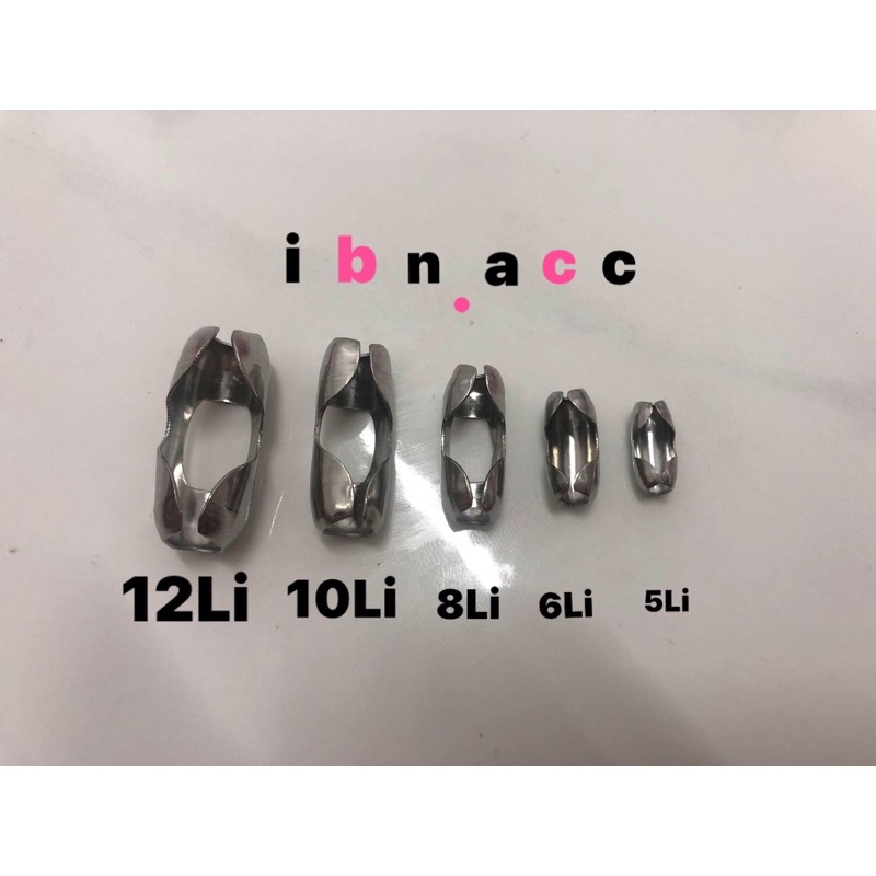 Khoá Nối dây chuyền bi Inox đủ size