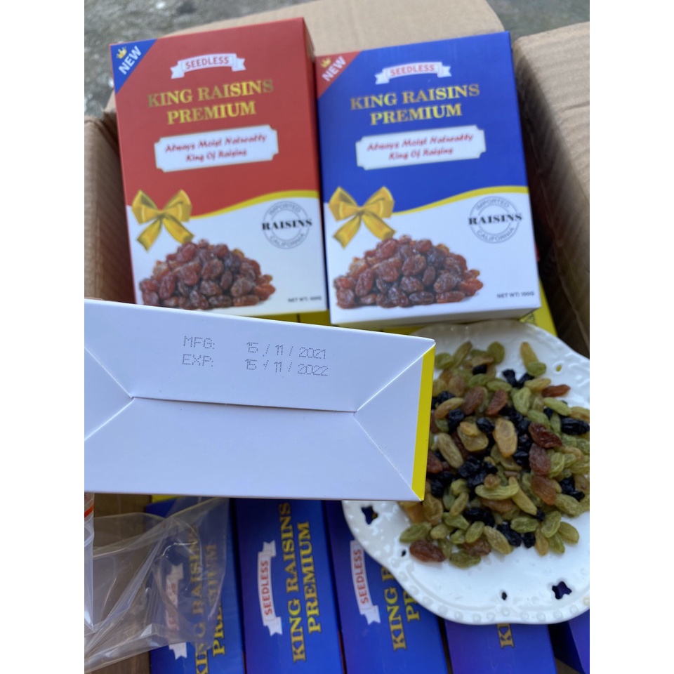 Nho xanh khô sấy dẻo 1KG ăn vặt YU YU KHO HẠT LÀO CAI