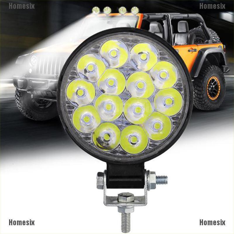 Đèn Led chống sương mù 14 Led hình tròn 42W cho xe tải SUV ATV TYU