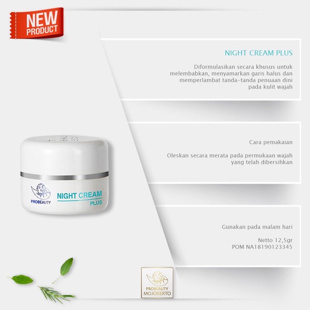 (hàng Mới Về) Kem Dưỡng Da Ban Đêm Plus Probeauty / Night Cream Tẩy Tế Bào Chết