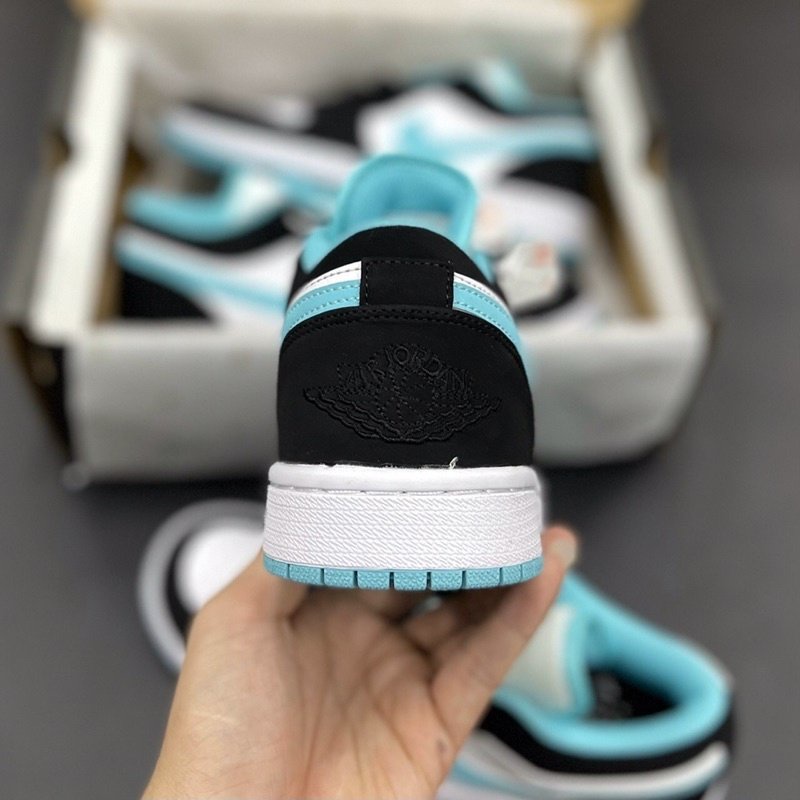 Giày Jordan JD1 Xanh Ngọc Nam Nữ, Giày Jordan Cổ Thấp Xanh Đen Trắng Full Box. Giày Sneaker Bản Đẹp Da Lộn | BigBuy360 - bigbuy360.vn