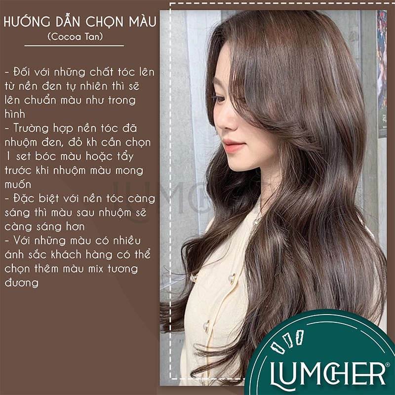 Thuốc nhuộm tóc nâu Cacao tại nhà chính hãng Lumcher LC11