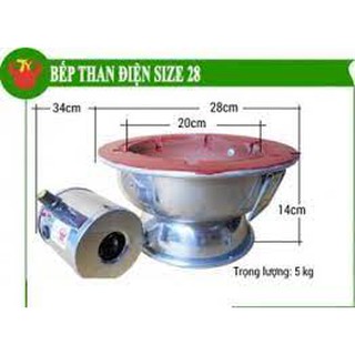 Bếp than điện size 28cm Trí việt