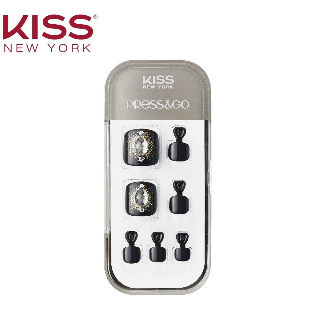 Bộ 24 Móng Chân Gel Tự Dán Press &amp; Go Kiss New York Nail Box - Nike (KPT28K)