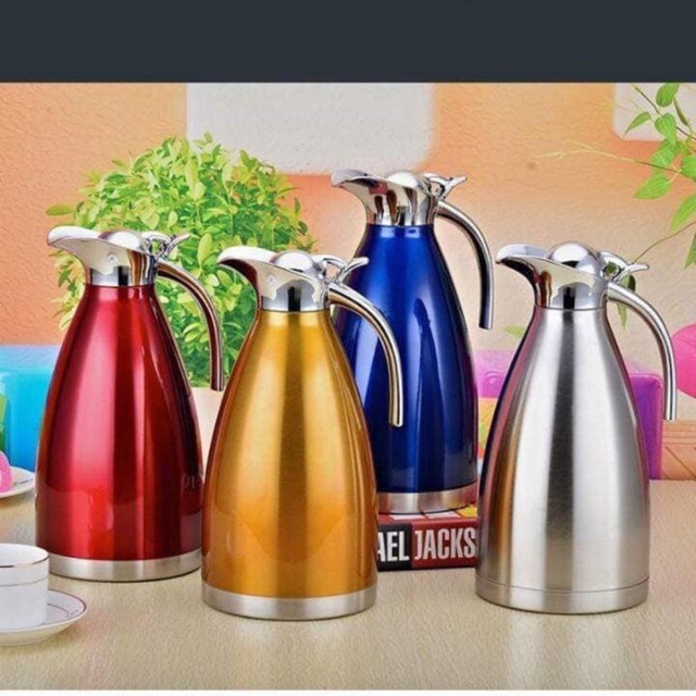 Phích Nước Giữ Nhiệt Màu Inox 2 Lít Mẫu Mới