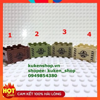 Đồ chơi combo 2 thùng để vũ khí quân dụng no.424 - phụ kiện army