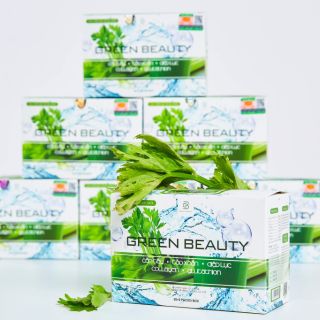 [ HÀNG CHÍNH HÃNG ] NƯỚC ÉP TINH CHẤT CẦN TÂY GREEN BEAUTY - 1 HỘP 32 GÓI CÓ TEM BẢO HÀNH