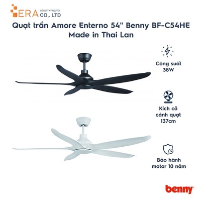 Quạt trần Amore Enterno 54" Benny BF-C54HE Made in Thai Lan - Hàng chính hãng