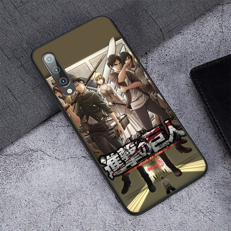 Ốp Lưng Silicone Mềm In Hình Attack On Titan Cho Xiaomi Mi A1 A2 A3 Lite 5x 6x F1 Poco X3 Nfc F2 Pro M3