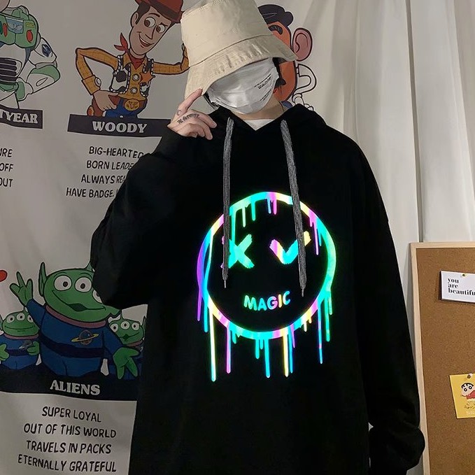 Áo hoodie nam dáng rộng tay dài phong cách Hàn Quốc thời trang mùa thu năm 2020