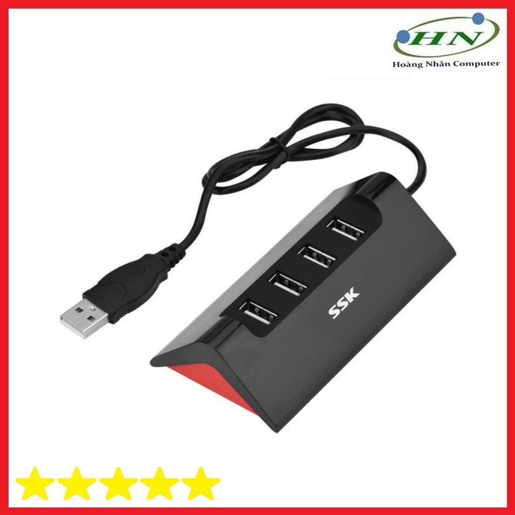 Hub usb 4-1 SSK SHU 830 (2.0), bộ chia cổng usb 1 ra 4 cổng dây 1m