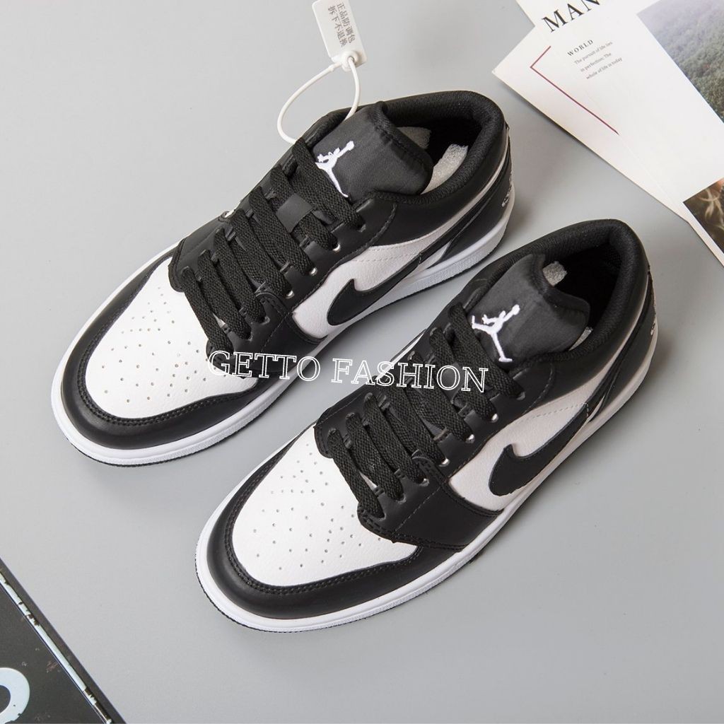 Giày thể thao nam nữ cổ thấp JORDAN, giày sneaker chạy bộ A.I.R cao cấp màu viền đen trắng | BigBuy360 - bigbuy360.vn