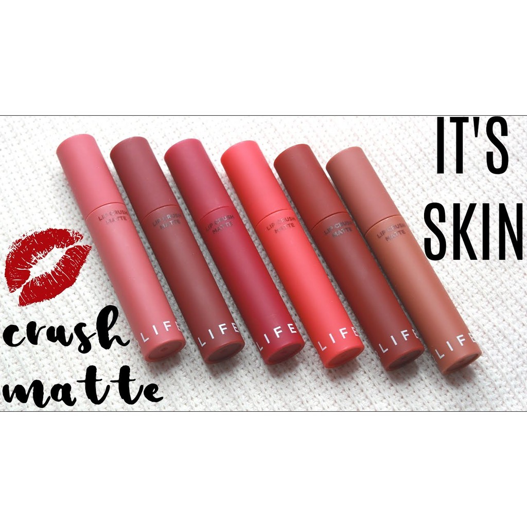 Son kem lì Its Skin Life Color Lip Crush Matte - Tặng Nước Hoa DuBai 2ml vail | WebRaoVat - webraovat.net.vn