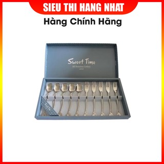 Bộ 10 thìa dĩa Inox Sweet Time
