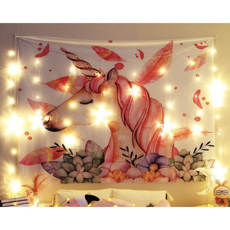 Tranh vải treo tường decor đầu giường phòng kích thước 1m5.1m3 trang trí phòng ngủ cao cap