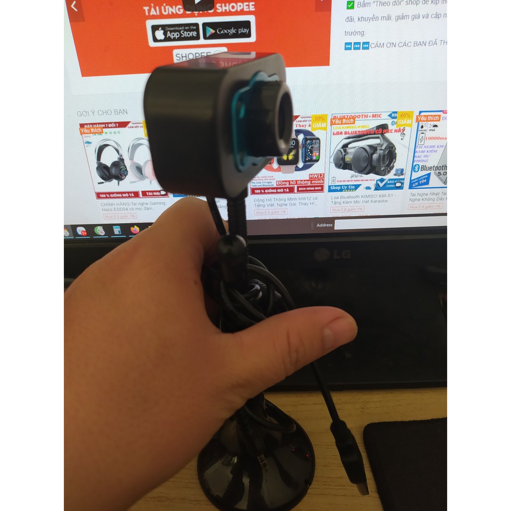 Webcam cao cổ,Webcam máy tính,có mic-Phù hợp học online-live-videocall | BigBuy360 - bigbuy360.vn