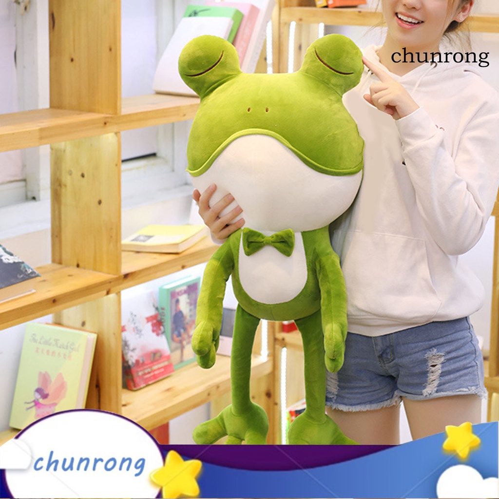 Búp bê nhồi bông hình ếch xanh hoạt hình nhiều màu sắc