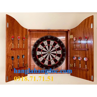 Bộ tủ hộp gỗ xoan & bảng phóng phi tiêu 18 inches chuyên nghiệp VIP