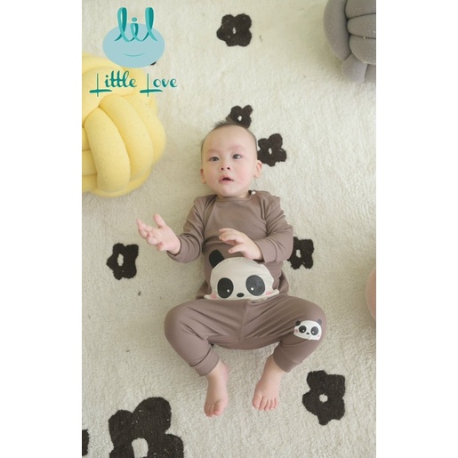 LIL Bộ quần áo dài tay Little Love cho bé trai bé gái