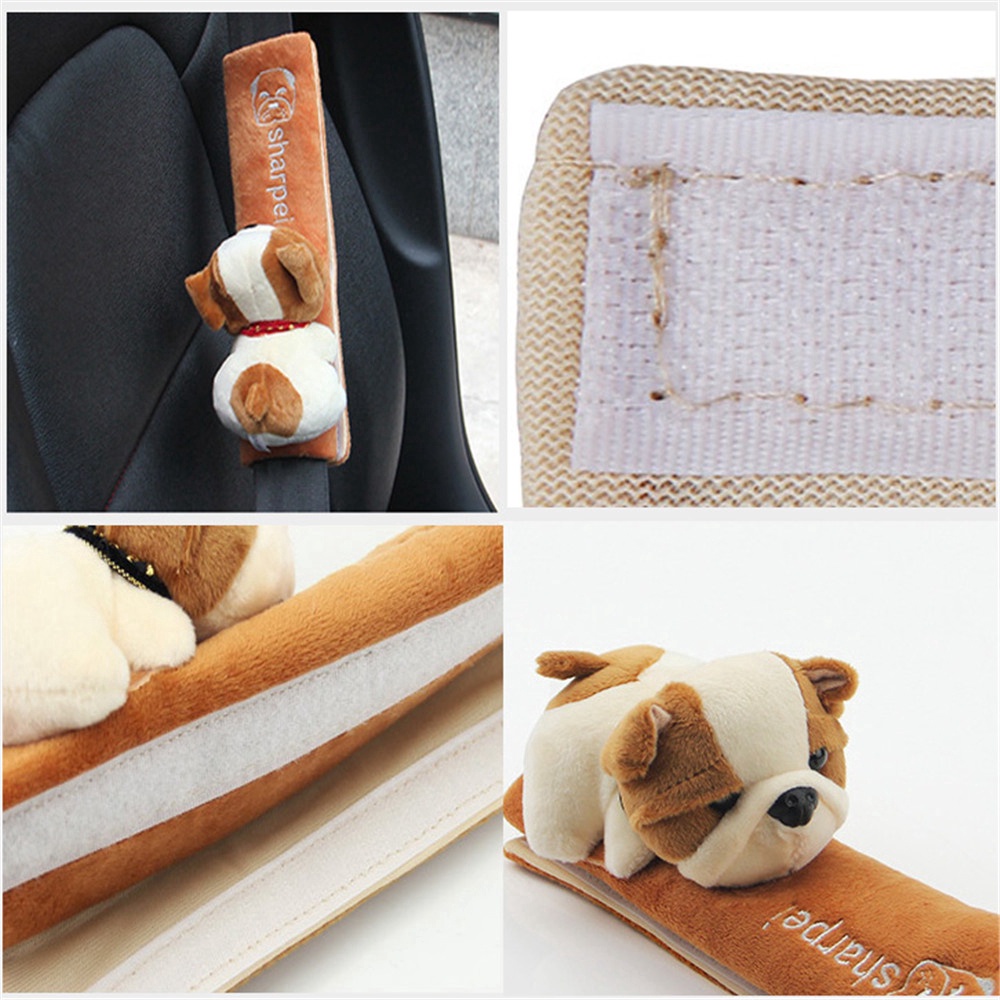 1 Vỏ Bọc Dây Đai An Toàn Họa Tiết Hoạt Hình Dễ Thương Cho Xe Hơi