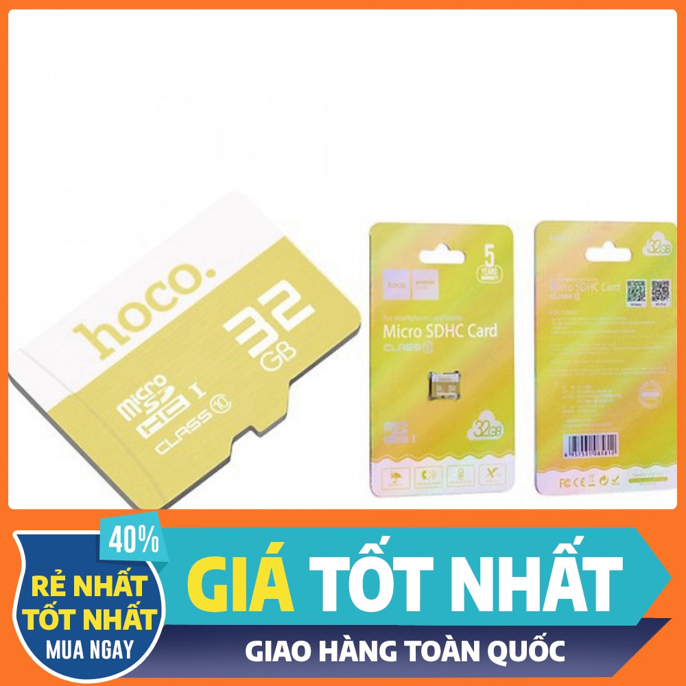 (TOP BÁN CHẠY) Thẻ Nhớ Micro SD Hoco 32G 90MB/s Class 10 hàng hiệu