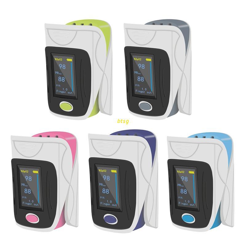 btsg Finger clip pulse oximeter measuring heart rate monitoring sleep oxygen saturation detector