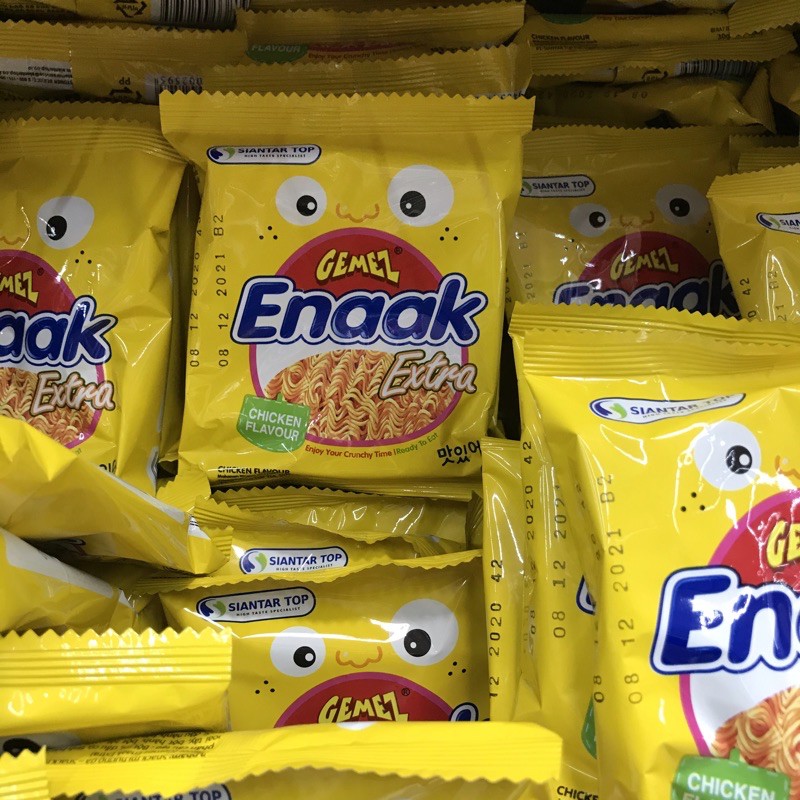 Snack bim bim mì gói trẻ em Enaak Gemez Extra vị gà 30gram