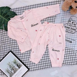 Bộ cotton dài tay avarlen cho bé trai & bé gái từ 3kg đến 16 kg