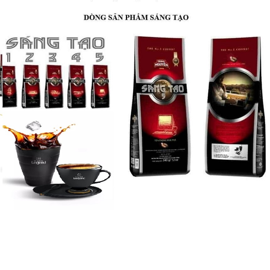 [SenXanh Emart] Cà phê rang xay Sáng Tạo (340gr) Trung Nguyên