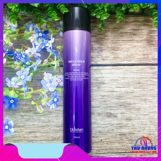 Gôm xịt tóc Obsidian Mega Hold Spray Tím 300ml (KOREA)