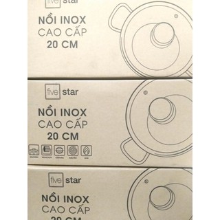 Nồi five star cao cấp 3 đáy,20cm