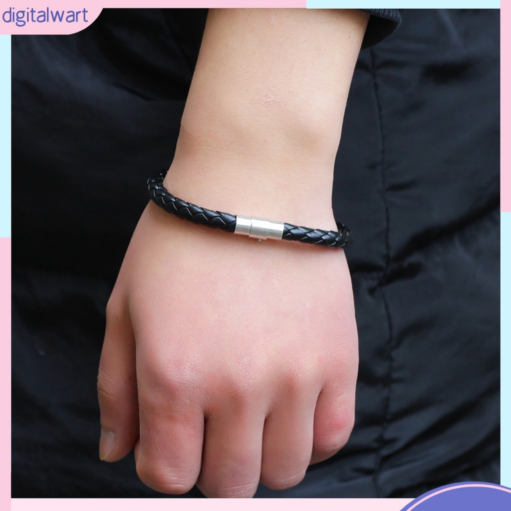 Vòng Tay Dây Da Bện Thời Trang Cá Tính Cho Nam