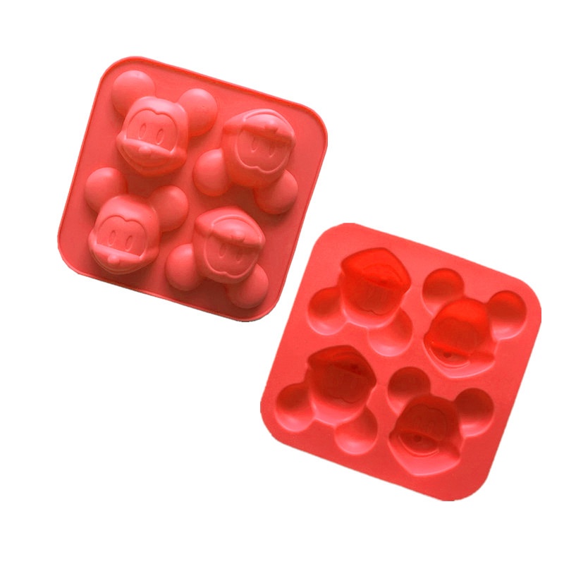 Khuôn Silicon Mặt Mickey/ Chân Mèo Cute Làm Bánh Nướng, Rau Câu Pudding Tại Nhà