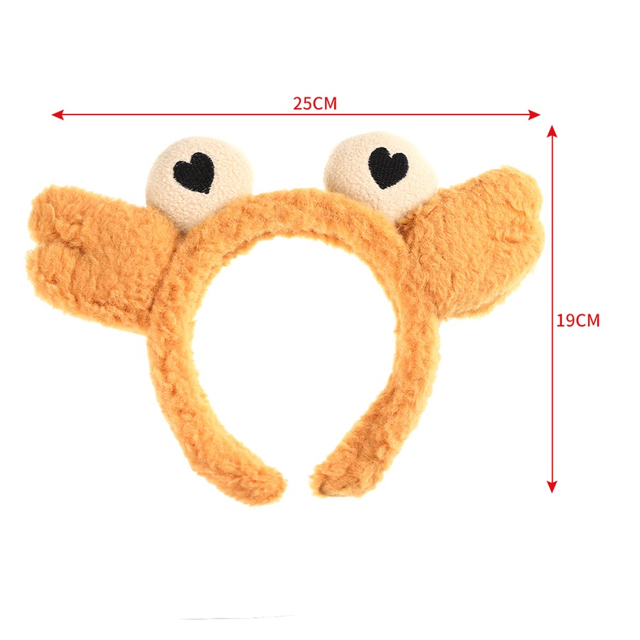 Cài Tóc Hình Chú Cua Hoạt Hình Vải Nhung Dễ Thương Dành Cho Bạn Gái