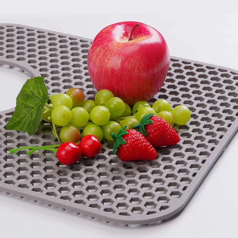 Thảm Silicone Cách Nhiệt Lót Bồn Rửa Chén Chống Văng Nước Tiện Dụng