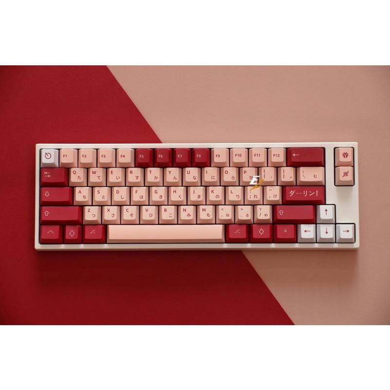 SET KEYCAP PBT CHERRY DARLING 129 PHÍM CHO BÀN PHÍM CƠ