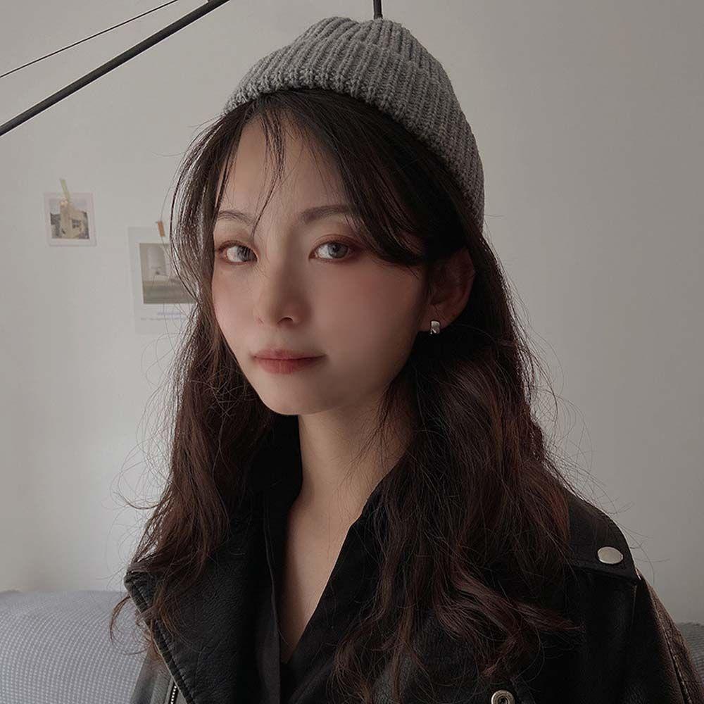 MXGOODS Bông Tai Tròn Phong Cách Hip hop Cho Nam Và Nữ