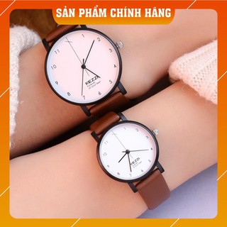 Đồng hồ nam nữ Kezzi 1772 hàng chính hãng dây da thật