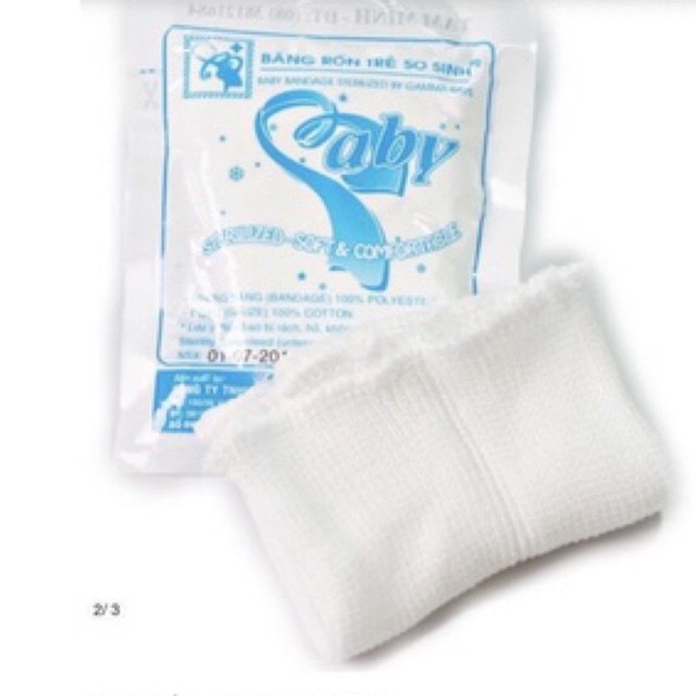 Gạc rốn baby hộp 3 cái - an toàn cho bé
