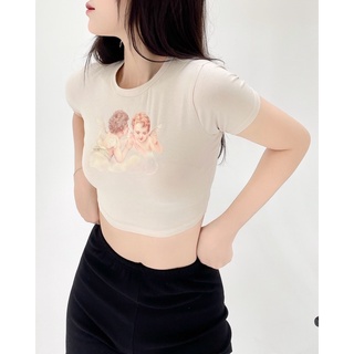 Áo croptop thun MONÁ - ANGEL