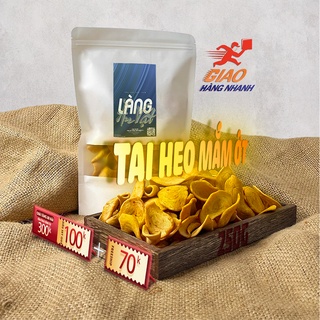 Bánh tai heo mắm ớt 250G Làng Ăn Vặt loại 1 đồ ăn vặt Đà Lạt thơm ngon bổ rẻ