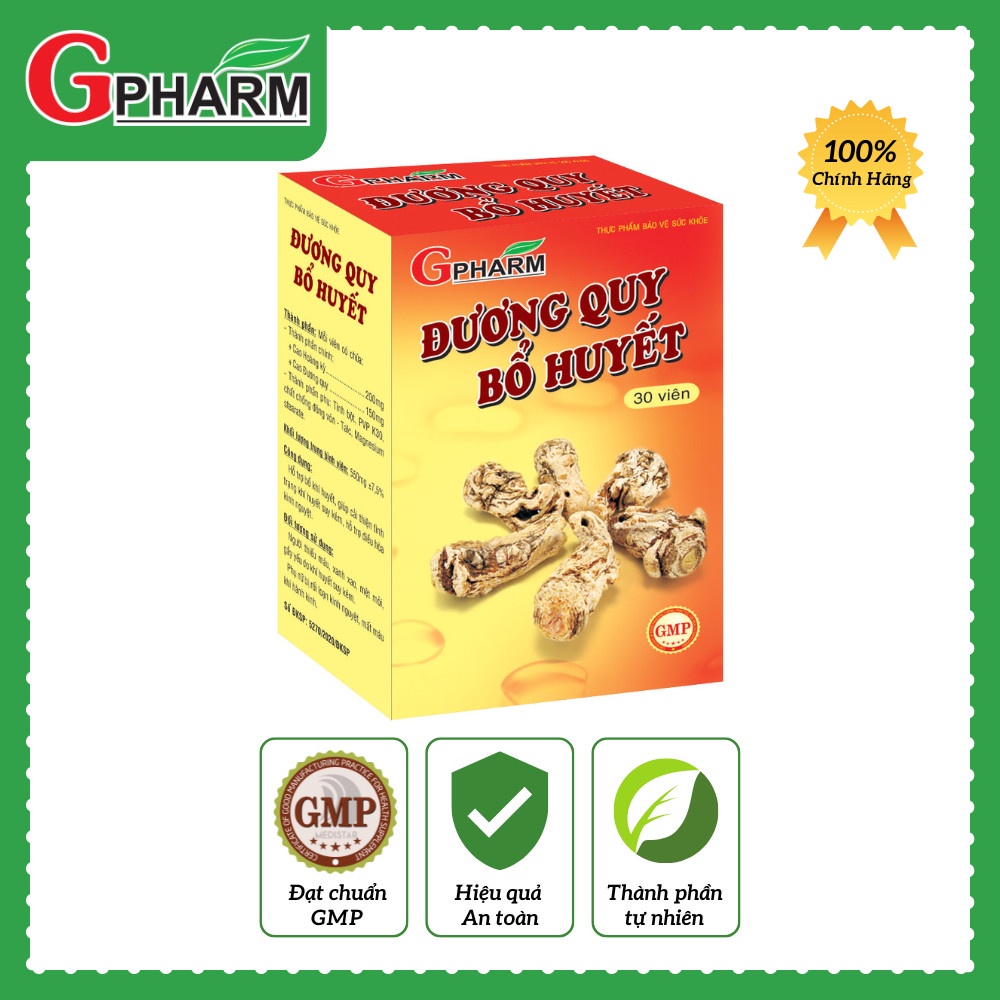 Viên uống Đương Quy Bổ Huyết Bổ khí huyết, giúp cải thiện tình trạng khí huyết suy kém, hỗ trợ điều hòa kinh nguyệt